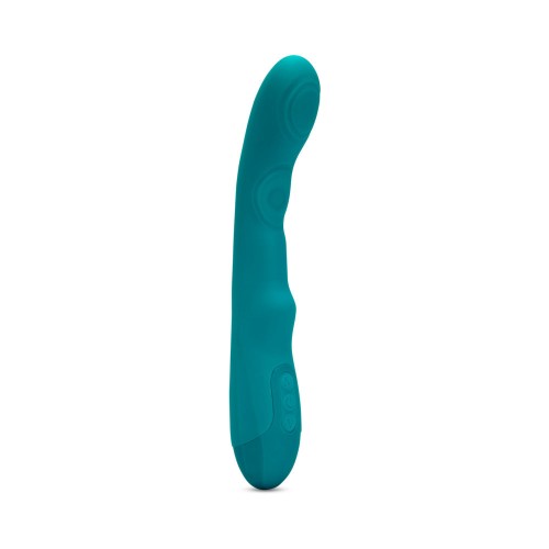 Vibrador Doble Tapping Vivi en Verde Esmeralda