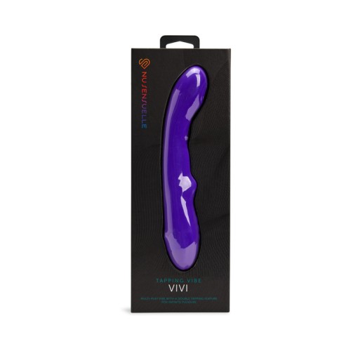 Vibrador Doble Tapping Nu Sensuelle Vivi Púrpura Profundo - Placer Máximo