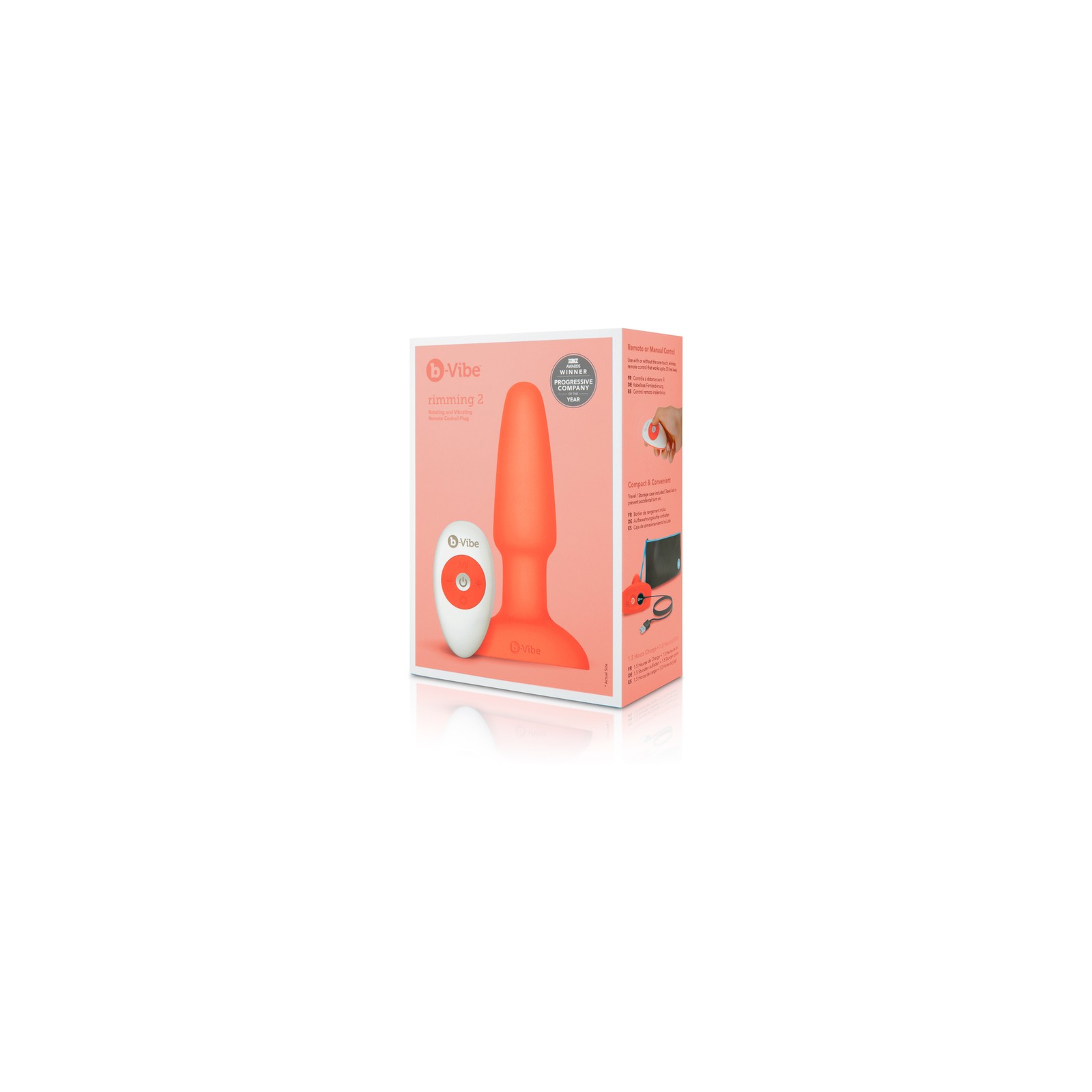 b-Vibe Rimming 2 Plug Rotatorio y Vibrante