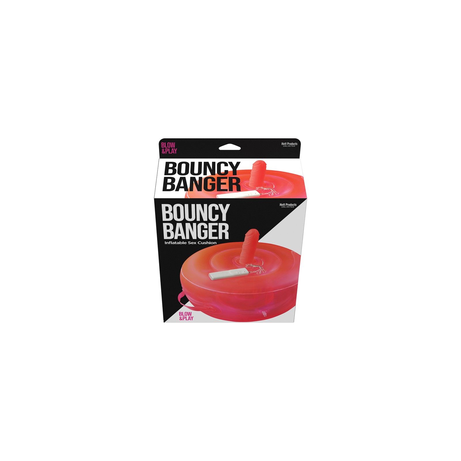 Bouncy Banger Inflatable Cushion with Vibrating Dildo