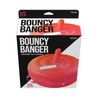 Bouncy Banger Inflatable Cushion with Vibrating Dildo