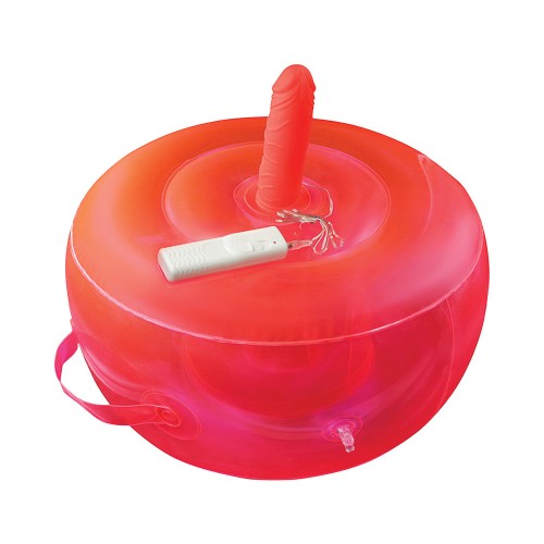 Bouncy Banger Inflatable Cushion with Vibrating Dildo