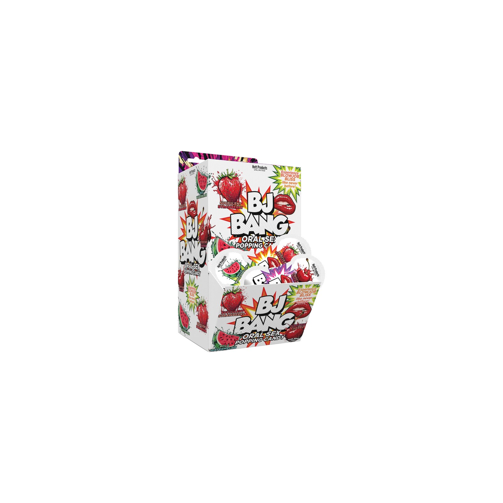 BJ Bang Oral Sex Candy 72-Piece Display - Fun Flavors