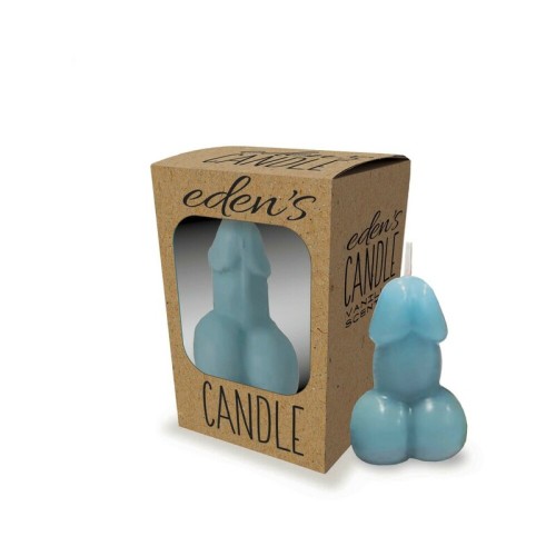 Eden's Penis Candle Blue Vanilla Scented