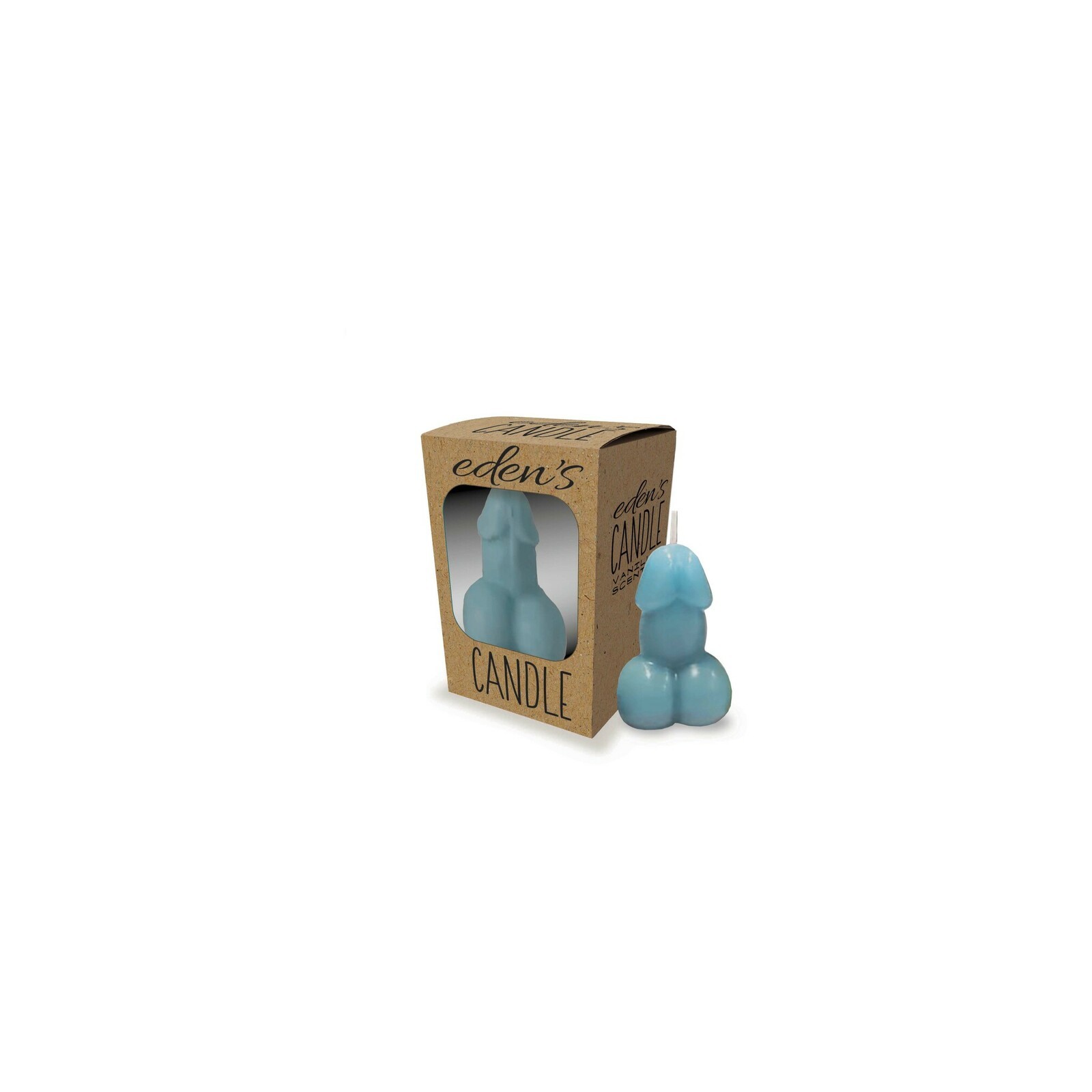 Eden's Penis Candle Blue Vanilla Scented