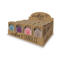 Eden's Vagina Candles 12-Piece Display for Relaxation