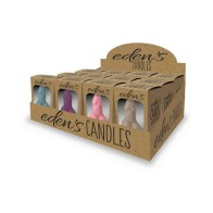 Eden's Penis Candles - 12-Piece Display for Fun