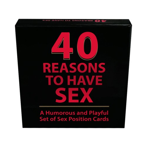 40 Reasons to Enjoy Sex Cards