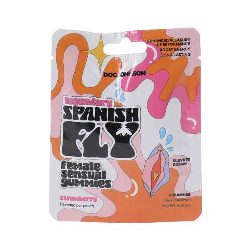 Spanish Fly Female Sensual Gummies Strawberry 2-Pack Display