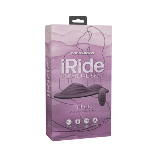 iRide Pleasure Seat Throb Dusty Purple - Remote Control Fun