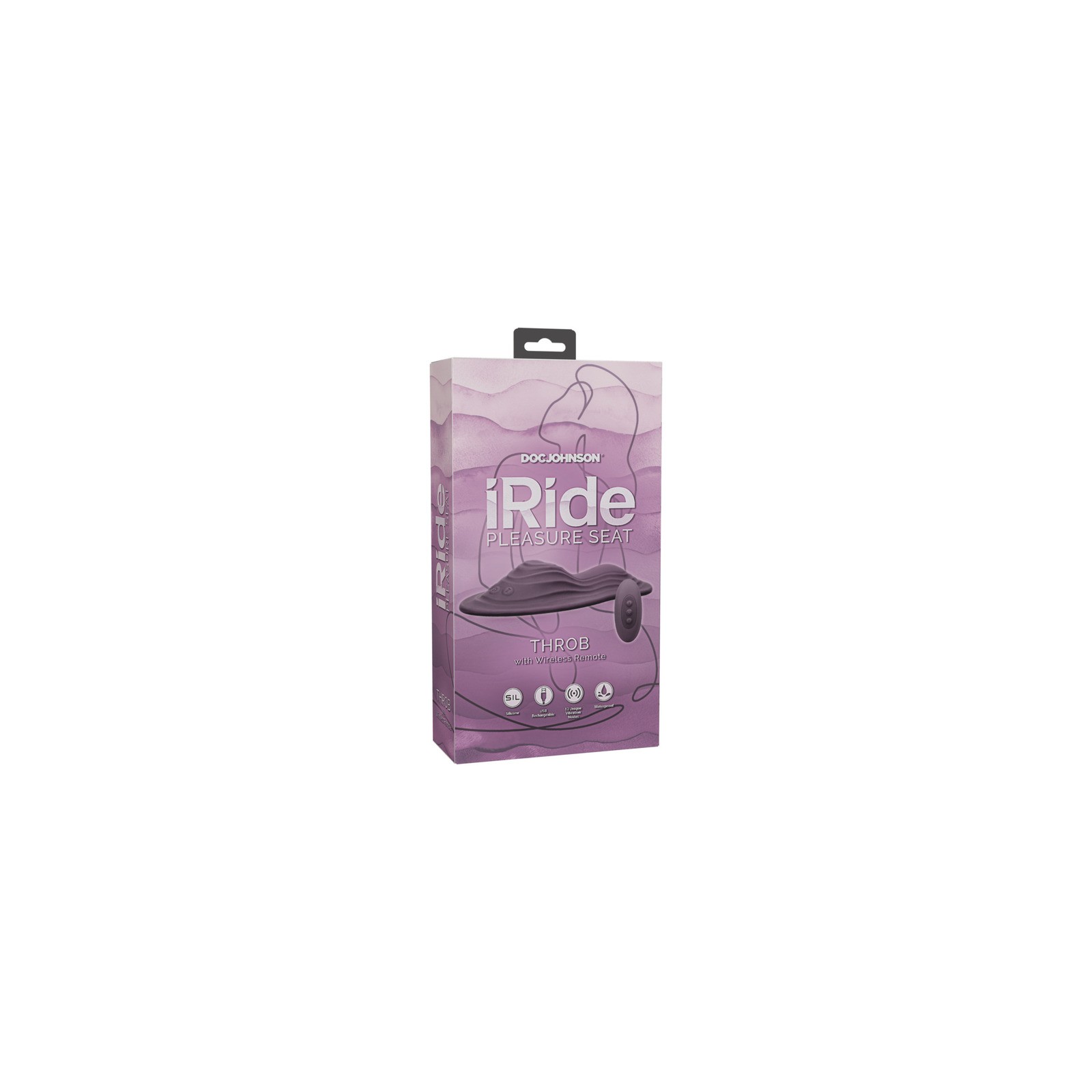 iRide Pleasure Seat Throb Dusty Purple - Remote Control Fun