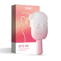 Honey Play Box Bite Me Sucking Tapping Vibrator - Pink