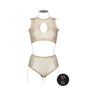 Le Desir Duo Net Key-Hole Bra Set