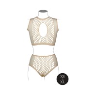 Le Desir Duo Net Key-Hole Bra Set