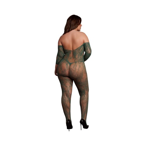 Le Desir Lace Long-Sleeved Bodystocking