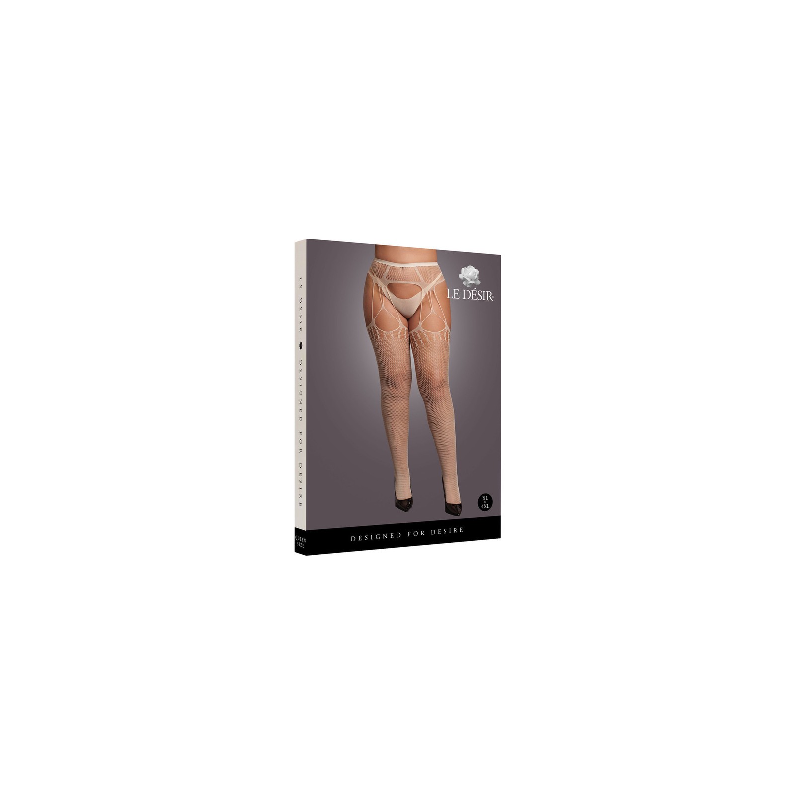 Le Desir Pantyhose Desgarradas Tipo Suspensoras Talla Plus