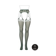 Le Desir Shredded Fishnet Suspender Pantyhose