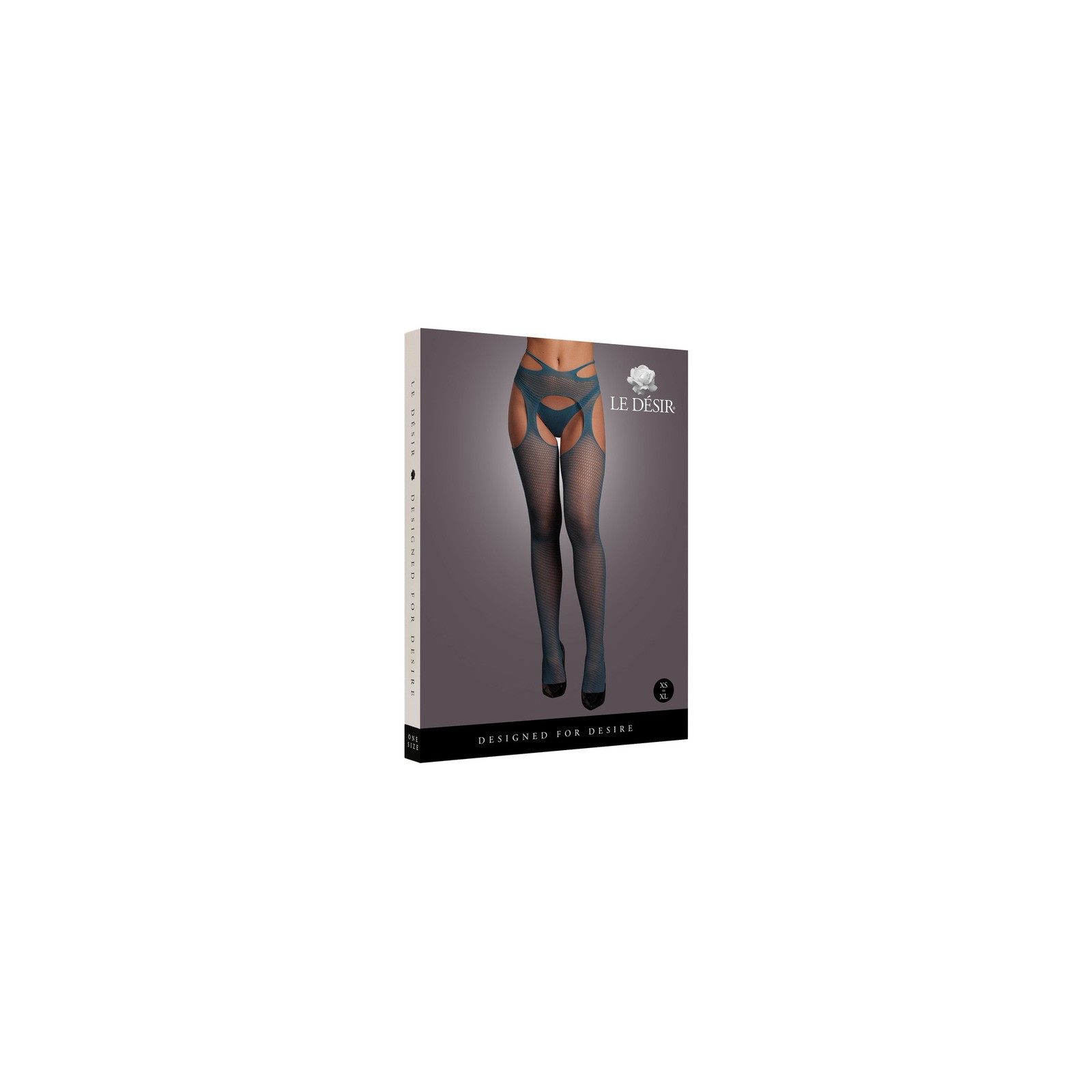 Le Desir Suspender Pantyhose Ocean Deep O/S