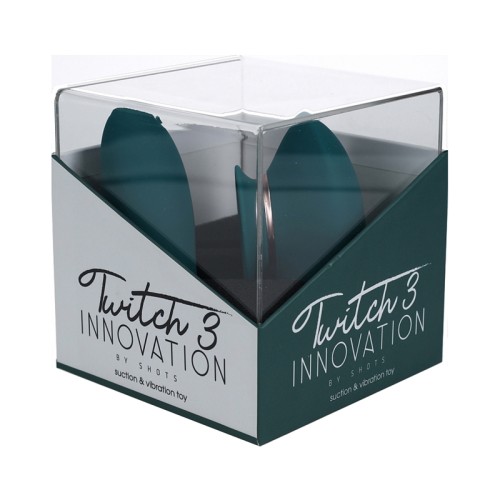 Vibrador de Silicona Recargable Twitch 3 con Succión