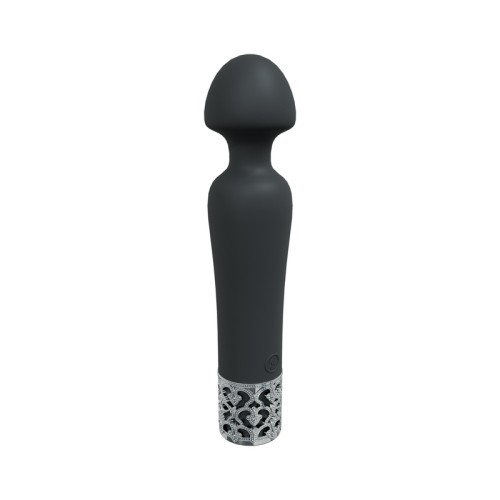 Royal Gems Black Silicone Rechargeable Vibrator - Ultimate Pleasure