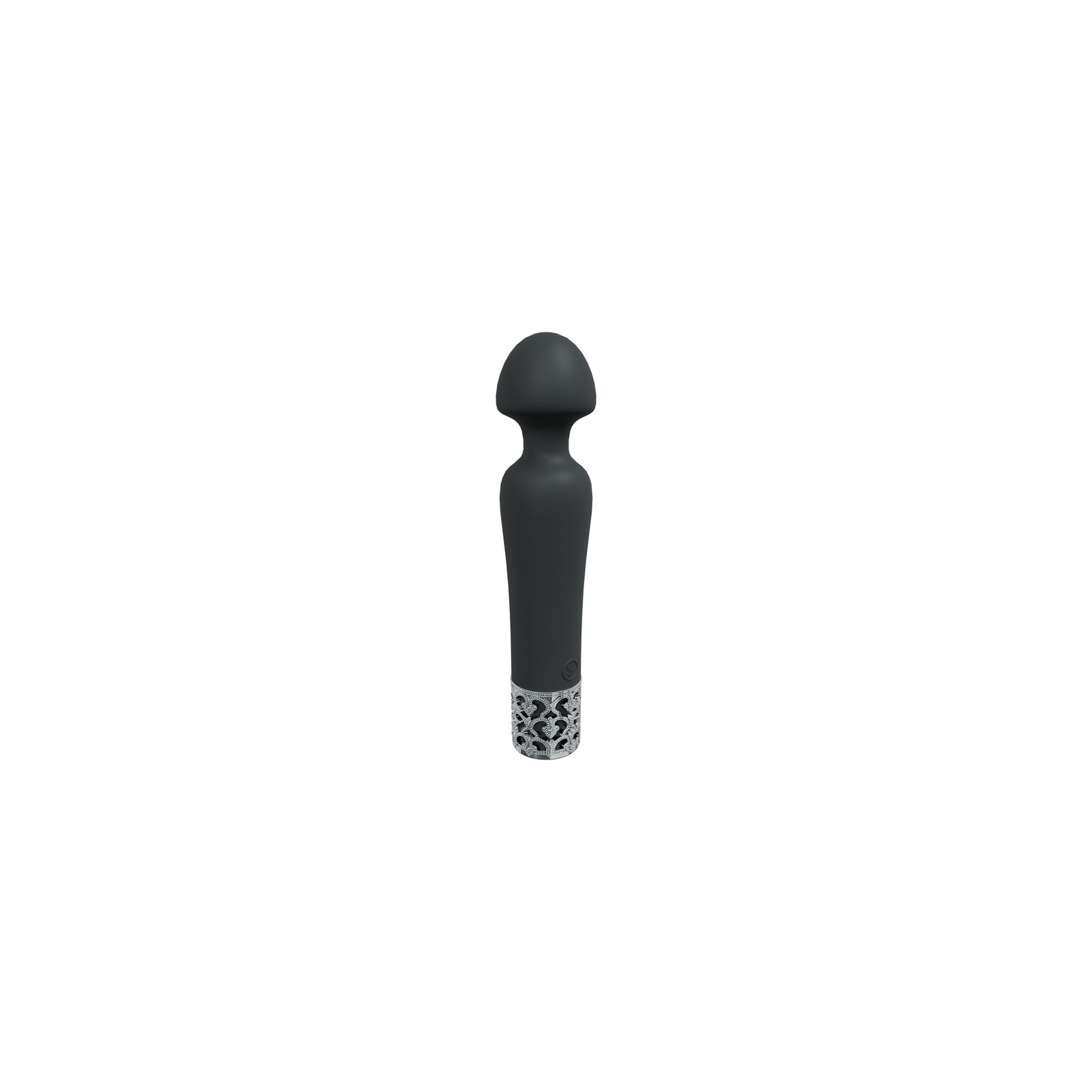 Royal Gems Black Silicone Rechargeable Vibrator - Ultimate Pleasure