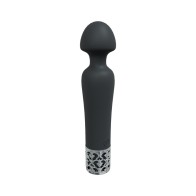 Royal Gems Black Silicone Rechargeable Vibrator - Ultimate Pleasure