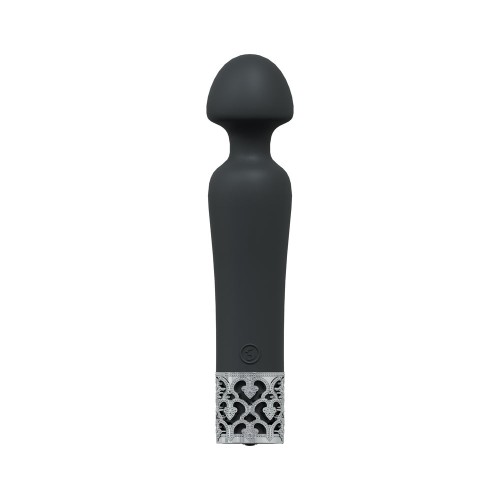 Royal Gems Black Silicone Rechargeable Vibrator - Ultimate Pleasure