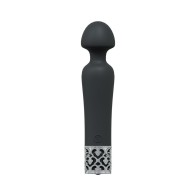 Royal Gems Black Silicone Rechargeable Vibrator - Ultimate Pleasure