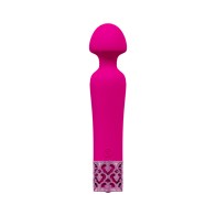 Royal Gems Scepter Silicone Rechargeable Vibrator Pink