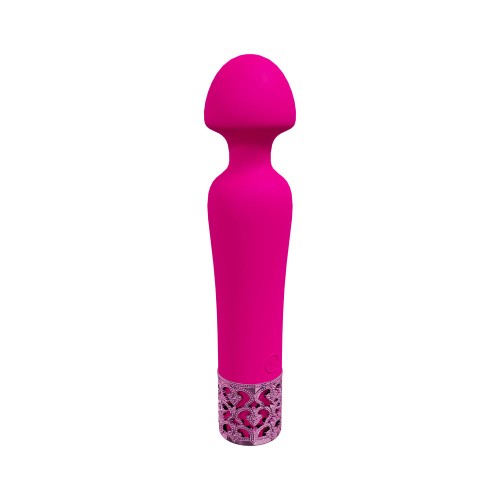 Royal Gems Scepter Silicone Rechargeable Vibrator Pink