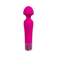 Royal Gems Scepter Silicone Rechargeable Vibrator Pink