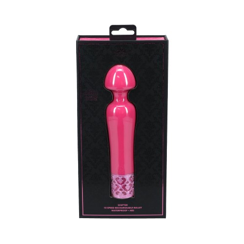 Vibrador Recargable de Silicona Royal Gems Scepter Rosa