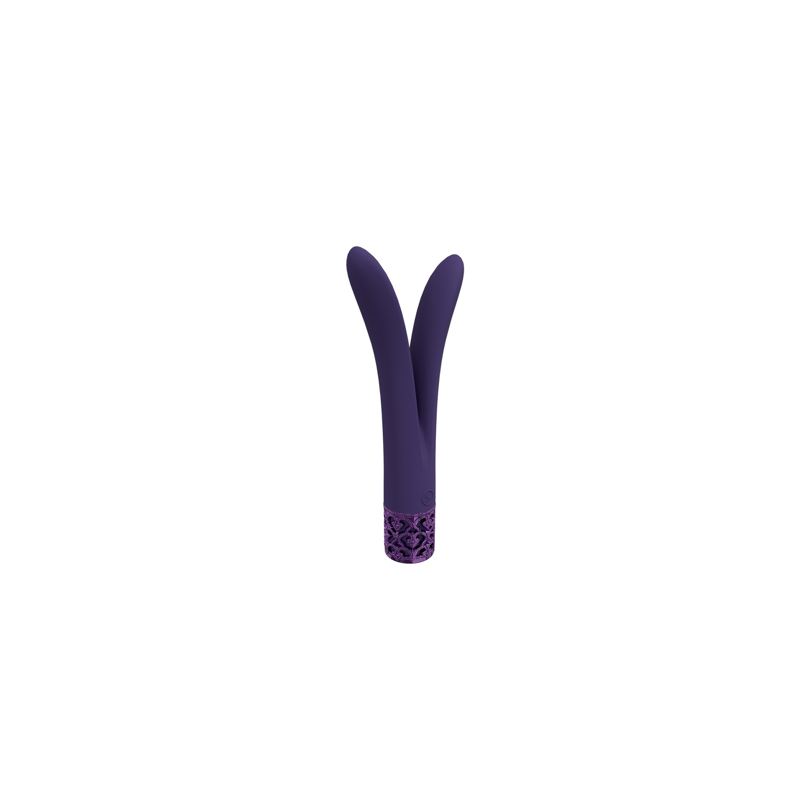 Royal Gems Dueling Queens Silicone Vibrator in Purple