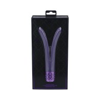 Royal Gems Dueling Queens Silicone Vibrator in Purple