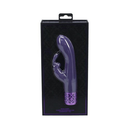 Royal Gems Rechargeable Royal Rabbit Vibrator Purple