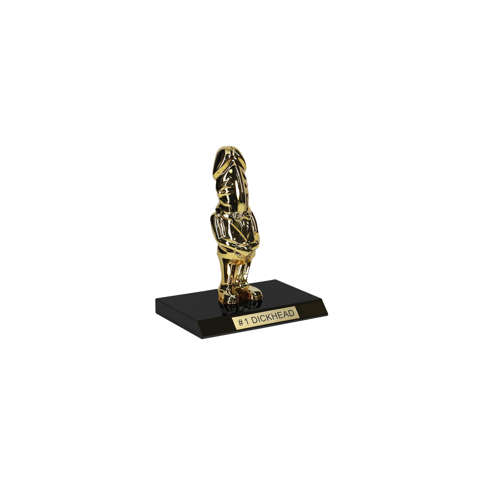 Gold Dickheads Trophy for Fun Celebrations