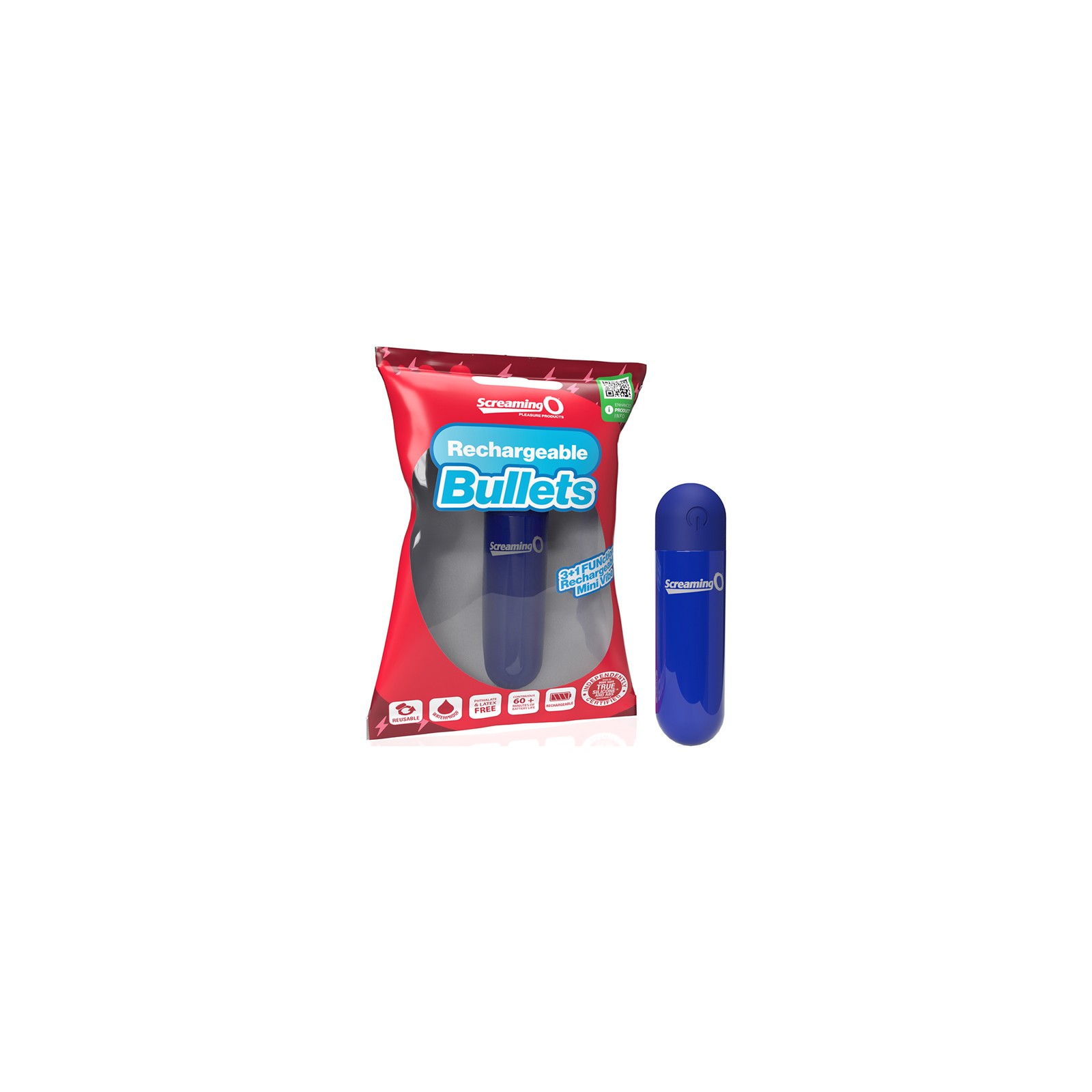 Screaming O Rechargeable Bullet - Blue