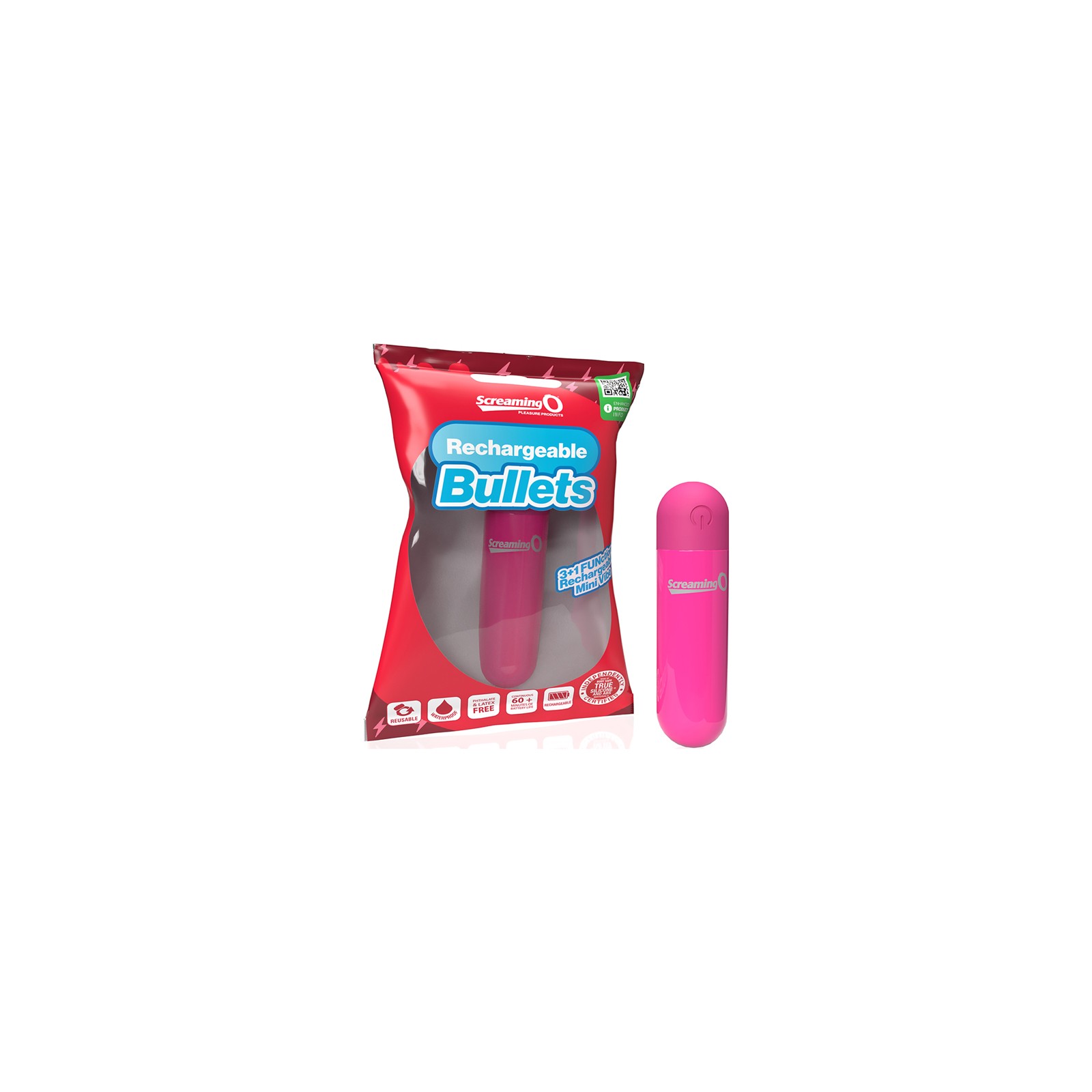 Screaming O Pink Rechargeable Bullet