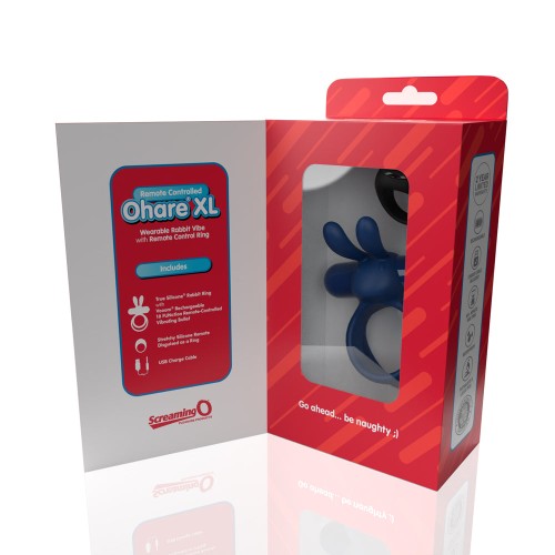 Screaming O Remote Controlled Ohare XL Vibrador Anillo Azul