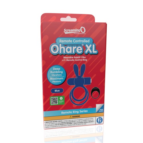 Screaming O Remote Controlled Ohare XL Vibrador Anillo Azul