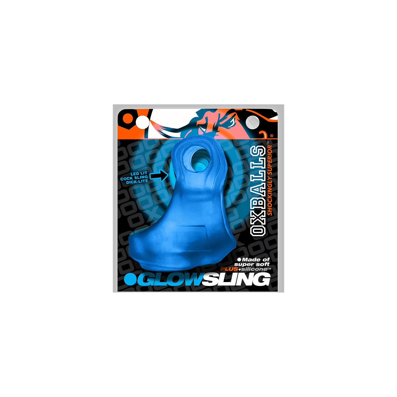 OxBalls Glowsling Cocksling LED Blue Ice