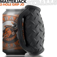 OxBalls Masterjack Doble Penetración Jo Black Ice