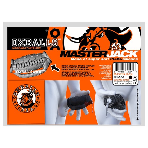 OxBalls Masterjack Doble Penetración Jo Black Ice