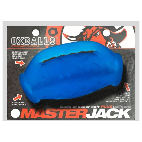 OxBalls Masterjack Azul Hielo Masturbador de Doble Penetración