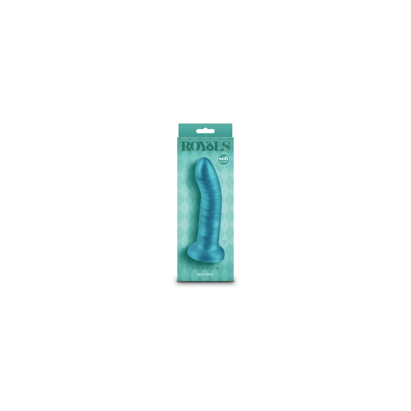 Dildo Metálico Royale de 6 Pulgadas Verde Teal