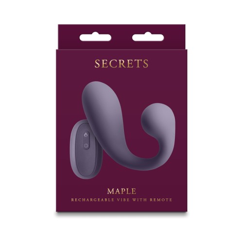 Vibrador Insertable Calentador Secrets Maple con Control Remoto