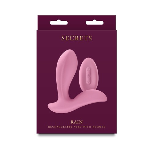 Secrets Rain Insertable Vibrator with Remote