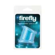 Firefly Suave Estirador de Testículos Brilla en la Oscuridad Azul