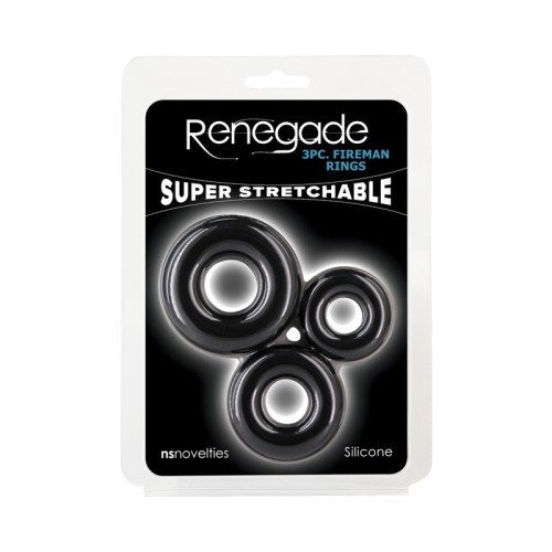 Renegade Fireman Rings 3-Piece Cock Ring Kit