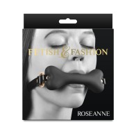 Gag de Hueso Fetish & Fashion Roseanne Negro - Restricción Seductora